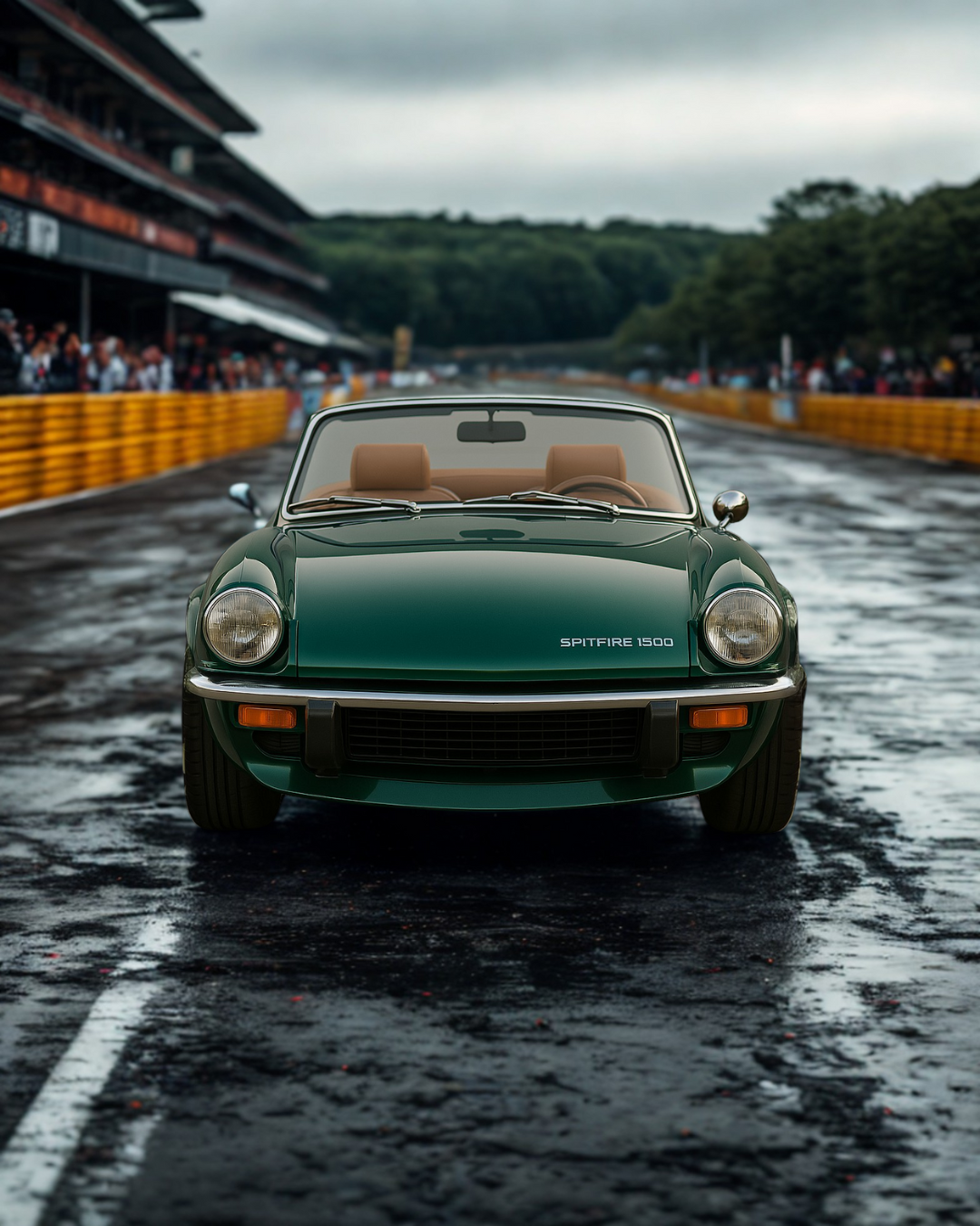 Triumph Spitfire sur circuit