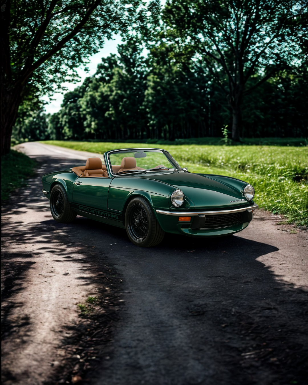 Triumph Spitfire en route campagne